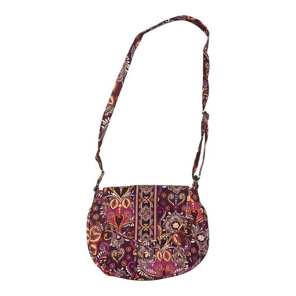 Vera Bradley Safari Sunset Saddle Up Crossbody Purse Bag Pink Retired EUC - Picture 1 of 7